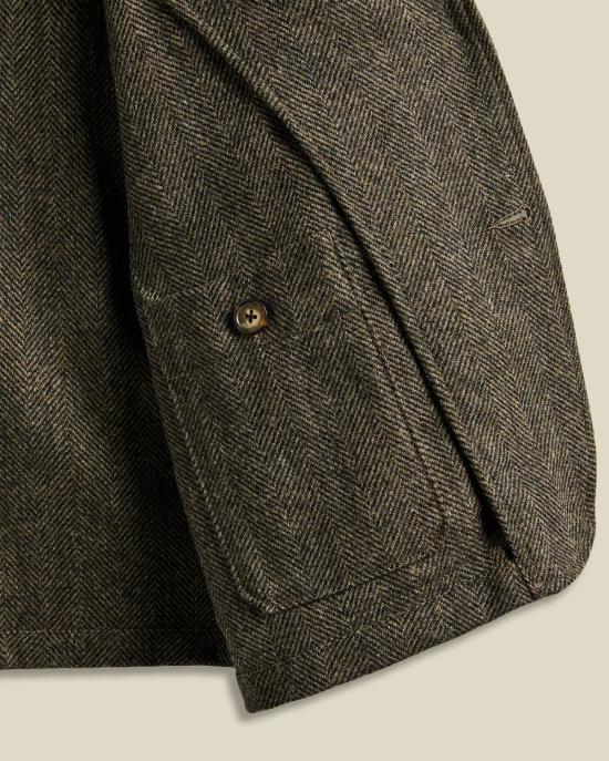  포르투기스플란넬 자켓 포르투갈 플란넬 라부라 울 헤링본 재킷 - PORTUGUESE FLANNEL