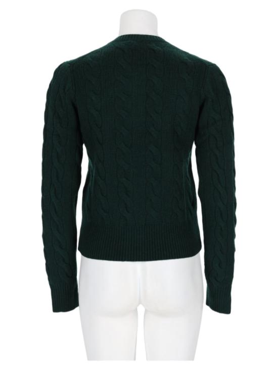26FW 폴로 랄프로렌 로고 자수 크루넥 가디건 211972104 503COLLEGEGREEN - POLO RALPH LAUREN