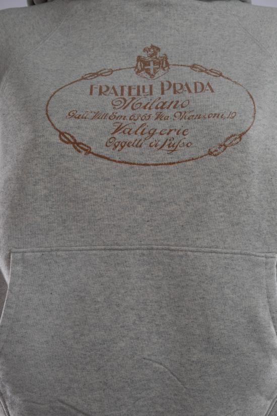 26FW 프라다 코튼 플리스 후드 1347366104 F0AK9 MARMO - PRADA