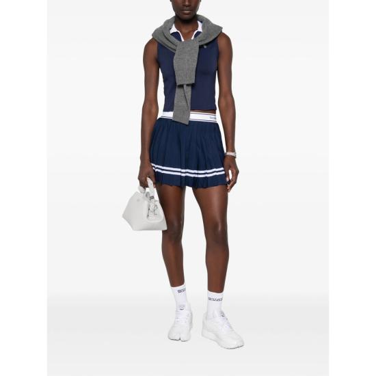 26FW 스포티앤리치 숏팬츠 SK005810300BL DNAWH BLUE WHITE - SPORTY & RICH