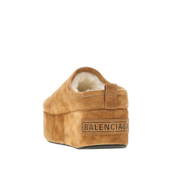 26FW 발렌시아가 알래스카 소프트 플랫폼 뮬 825258WBFC1 Beige - BALENCIAGA
