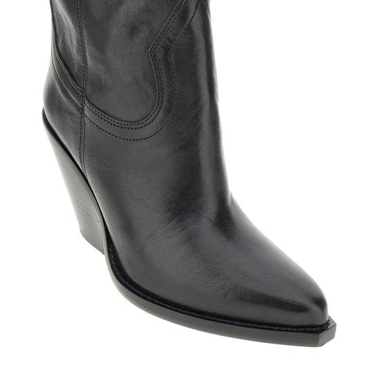 26FW 이자벨마랑 LEYANE 레이안 스웨이드 부츠 BO0004FAA1A04S Black - ISABEL MARANT