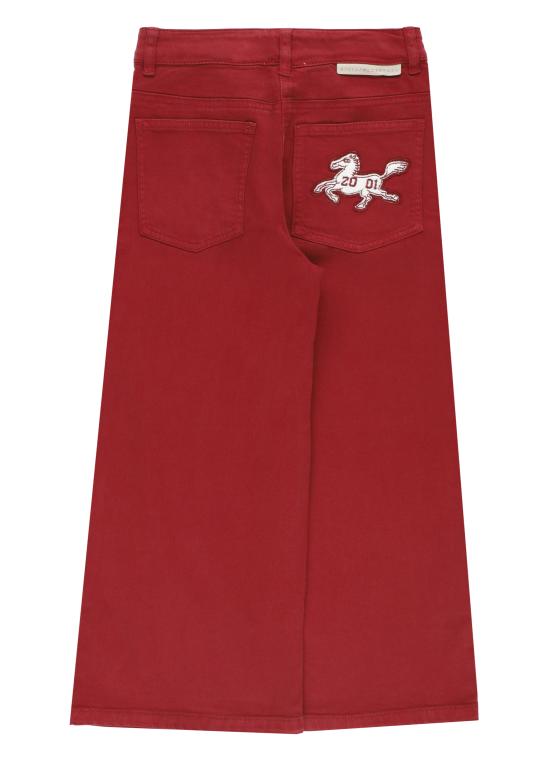 26FW [키즈] 스텔라 맥카트니 스트레이트 팬츠 TZ6A80 Z0156416 RED - STELLA MCCARTNEY