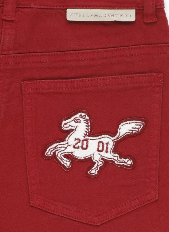 26FW [키즈] 스텔라 맥카트니 스트레이트 팬츠 TZ6A80 Z0156416 RED - STELLA MCCARTNEY