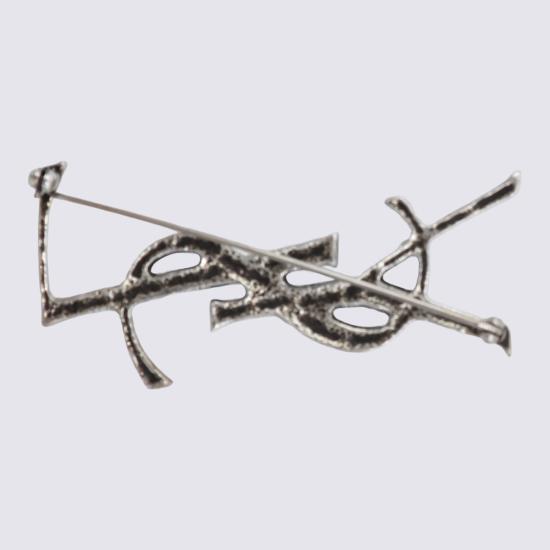 26FW 생로랑 YSL 오피움 크로커다일 브로치 470371 Y15008142 SILVER - SAINT LAURENT