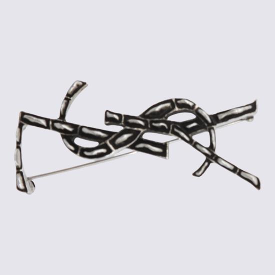 26FW 생로랑 YSL 오피움 크로커다일 브로치 470371 Y15008142 SILVER - SAINT LAURENT