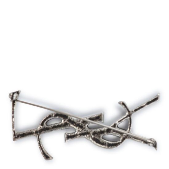 26FW 생로랑 YSL 오피움 크로커다일 브로치 470371 Y15008142 SILVER - SAINT LAURENT