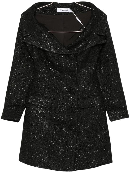 26FW 셀프 포트레이트 미디 원피스 AW26057SB BLACK