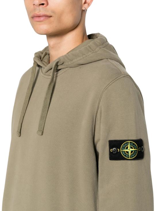 26FW 스톤 아일랜드 오가닉 코튼 플리스 후드 L2S156100048S0A20 V005G GREEN - STONE ISLAND