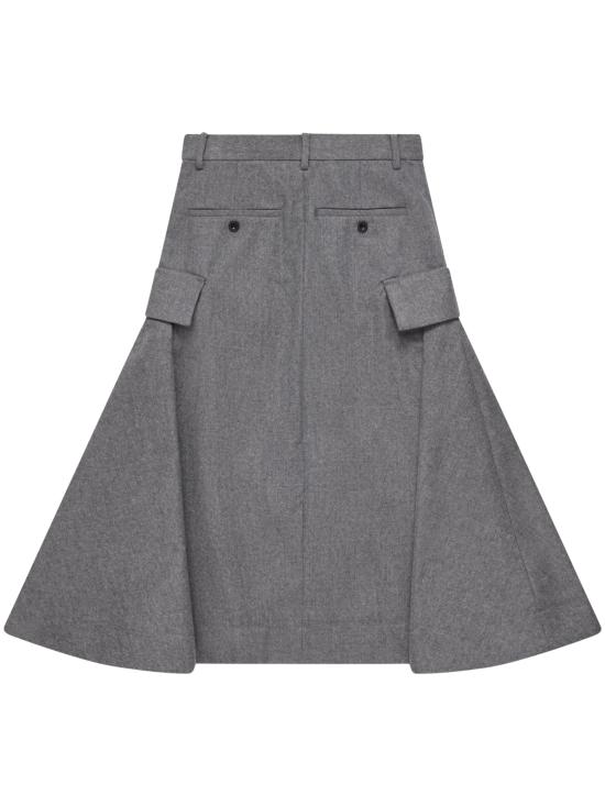 26FW 사카이 울 플란넬 스커트 2608758 301 GREY - SACAI