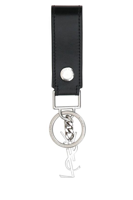 26FW 생로랑 모노그램 키링 스무스 레더 5183230SX0E 1000 NERO - SAINT LAURENT