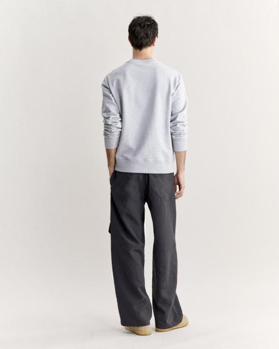  메종키츠네 폭스 헤드 레귤러 폴로 티셔츠 PM00303KM0340 H120 LIGHT GREY MELANGE - MAISON KITSUNE