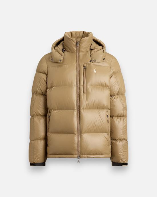  폴로 랄프로렌 고햄 글로시 다운 자켓 710968281501 CAMEL GLOSSY