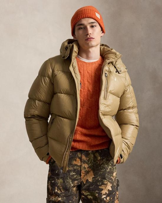  폴로 랄프로렌 고햄 글로시 다운 자켓 710968281501 CAMEL GLOSSY - POLO RALPH LAUREN