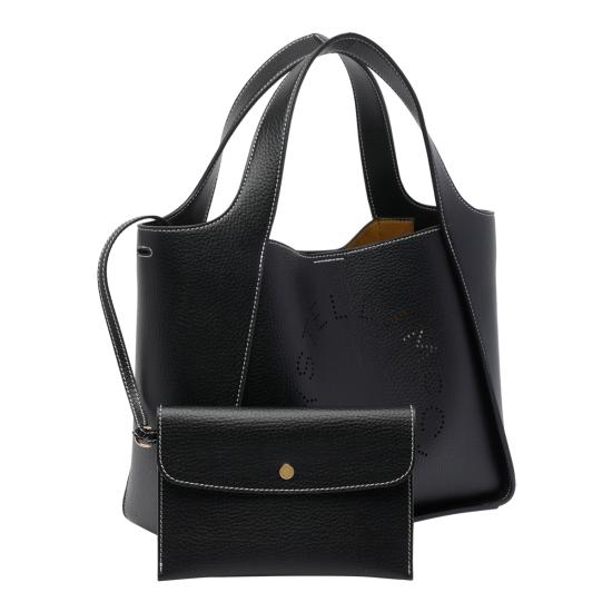 26FW 스텔라 맥카트니 로고 크로스바디 토트백 513860 WP00571000 BLACK - STELLA MCCARTNEY