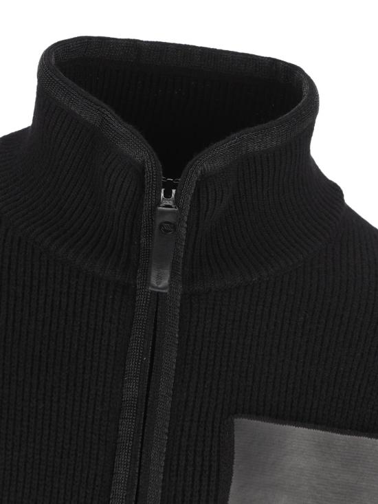 26FW 마시모 오스티 스튜디오 집업 니트 21MMKN501A110196M 999 BLACK - MASSIMO OSTI STUDIO