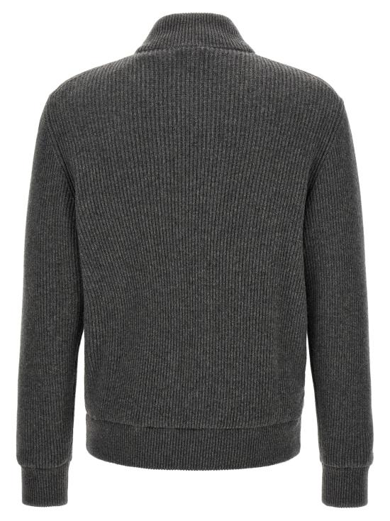 26FW 브루넬로 쿠치넬리 레더 봄버 자켓 MPCLF1955CWP86 Gray - BRUNELLO CUCINELLI