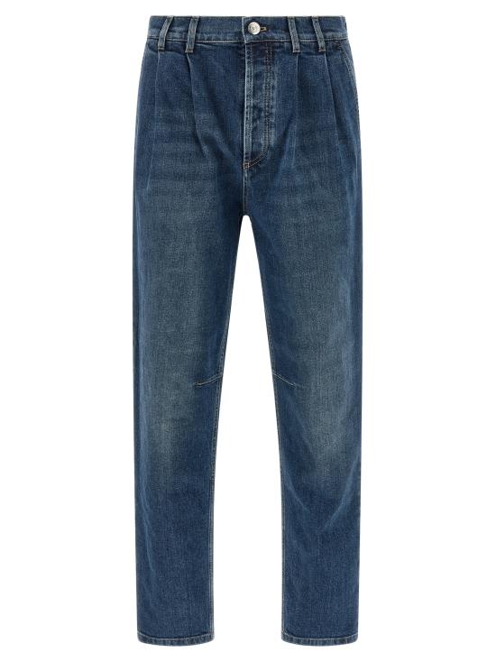 26FW 브루넬로 쿠치넬리 데님 팬츠 M283PK2510C1471 Blue