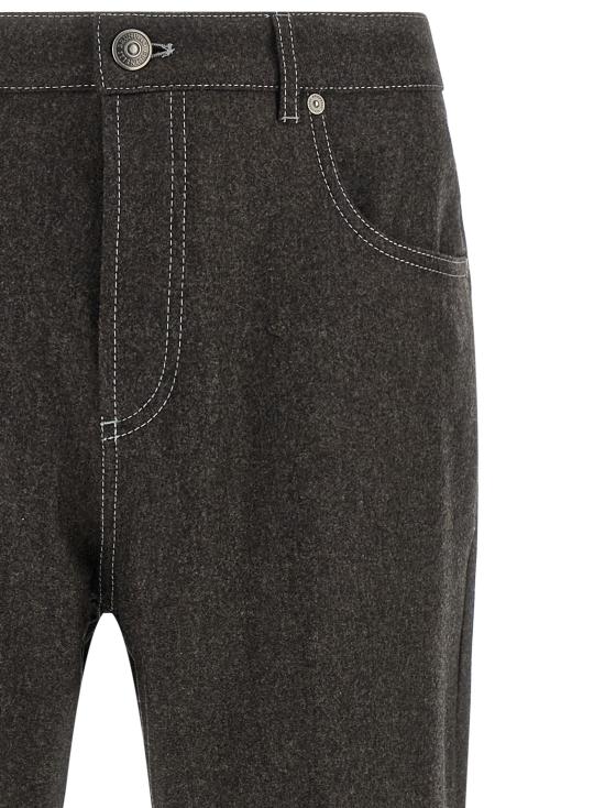 26FW 브루넬로 쿠치넬리 데님 팬츠 M038PF1012CEQ58 Gray - BRUNELLO CUCINELLI