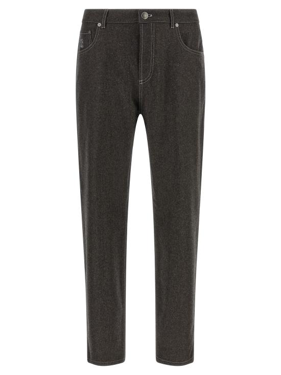 26FW 브루넬로 쿠치넬리 데님 팬츠 M038PF1012CEQ58 Gray