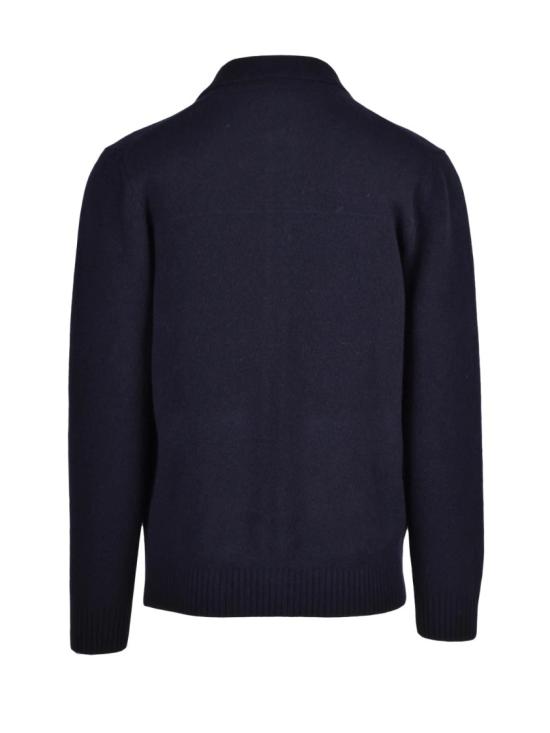 25FW Officina Filati 자켓 블루 울 혼방 지퍼 니트 재킷 - OTHER BRANDS