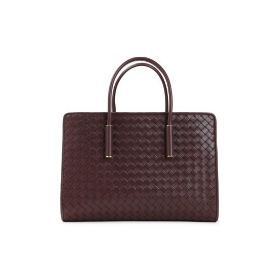 26FW 보테가베네타 스몰 바바라 토트 백 875932 V5KD0 6149 DEEP MAHOGANY - BOTTEGA VENETA