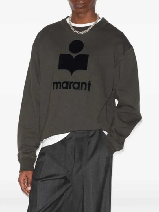 26FW 이자벨마랑 미코이 로고 스웨트 셔츠 SW0029HAB1M18H GYAN GREY ANTHRACITE - ISABEL MARANT