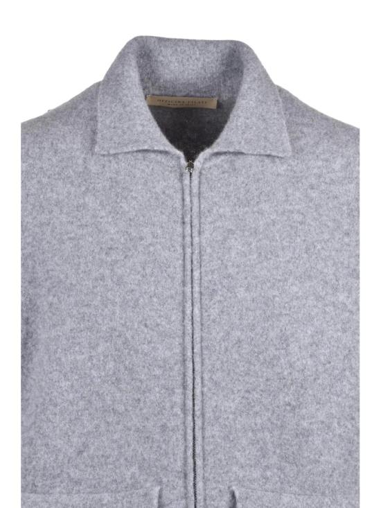25FW Officina Filati 자켓 지퍼 여밈과 클래식 칼라가 있는 니트 재킷 - OTHER BRANDS