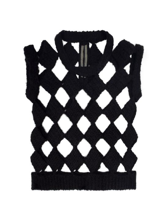 26FW 릭 오웬스 니트 베스트 RR02F4699 WSSEHK 09 BLACK