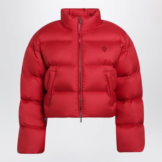 26FW 구찌 하이넥 크롭 패딩 재킷 A00917ZAVMJ Red