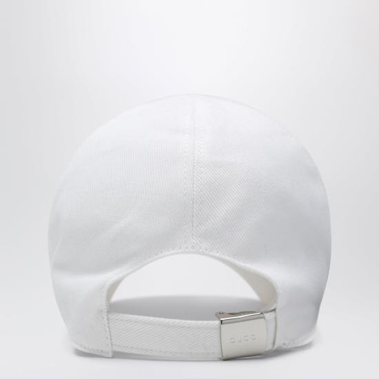 26FW 구찌 크리스탈 로고 볼캡 A005HY3HBNR White - GUCCI