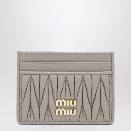 26FW 미우미우 마테라쎄 나파 레더 지갑 5MC076AFPP Beige