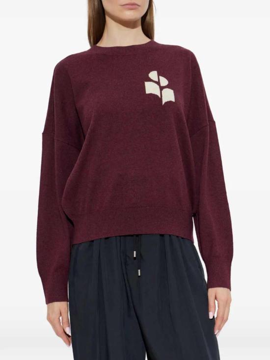 26FW 이자벨마랑에뚜왈 마리산스 코튼 스웨터 PU0053FAA1X05E 80BY BURGUNDY - ISABEL MARANT ETOILE