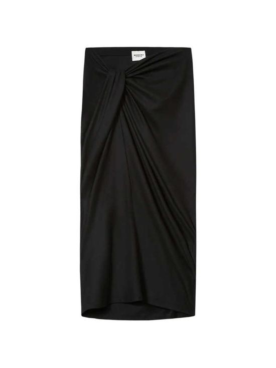 26FW 이자벨마랑에뚜왈 스커트 JU0018FBD3K05E 01BK BLACK