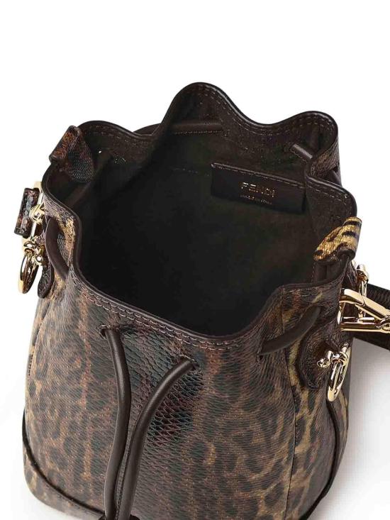 25FW 펜디 몬트레조 FF 자카드 미니 백 8BS109AV54F1N1S BROWN - FENDI