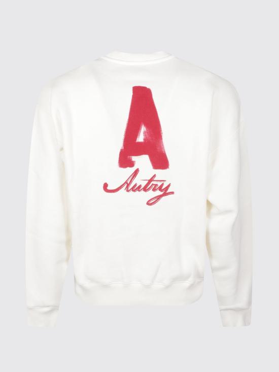 26FW 오트리 긴팔 티셔츠 SWPX 114A Yellow Cream - AUTRY