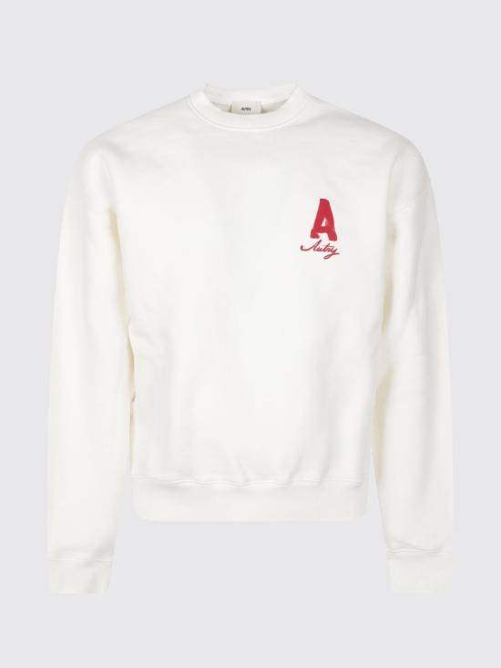26FW 오트리 긴팔 티셔츠 SWPX 114A Yellow Cream - AUTRY