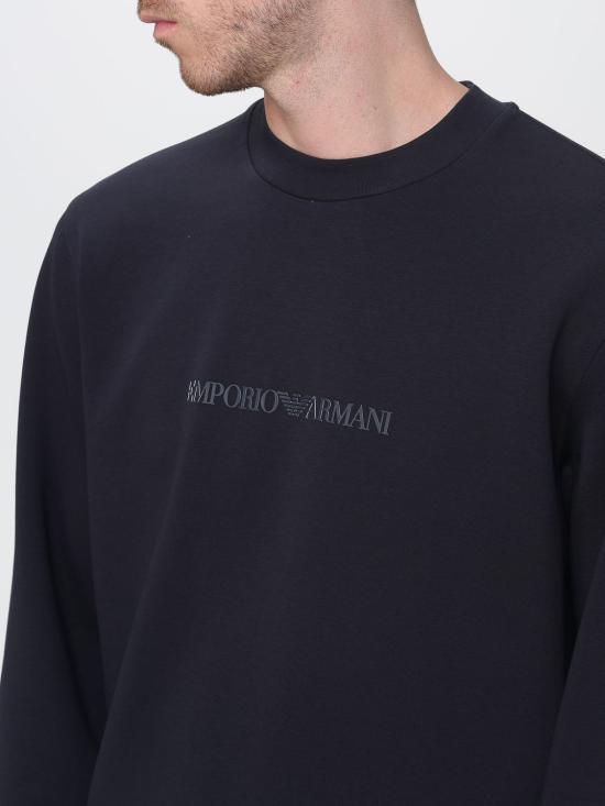 26FW 엠포리오 아르마니 긴팔 티셔츠 EM004541AF10013 MB563 Navy - EMPORIO ARMANI