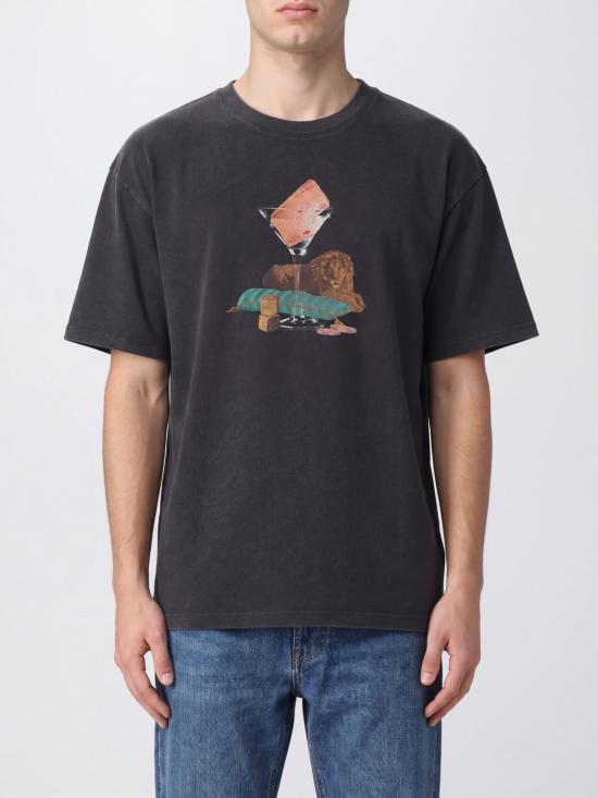 26FW 드롤드무슈 반팔 티셔츠 TS354CO248 BL Black