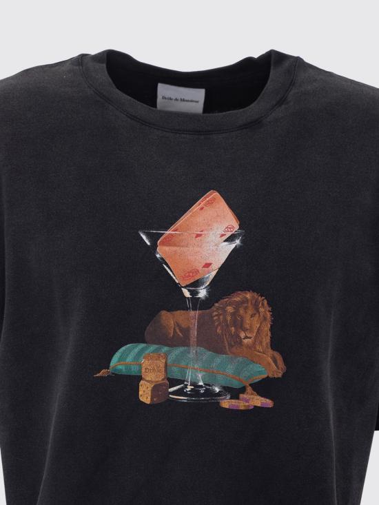 26FW 드롤드무슈 반팔 티셔츠 TS354CO248 BL Black - DROLE DE MONSIEUR