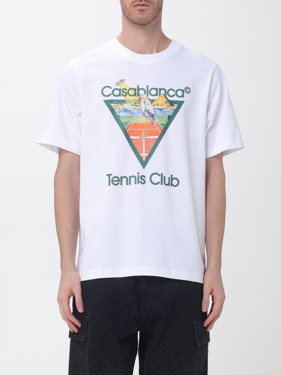 26FW 카사블랑카 반팔 티셔츠 WPF26JTS001 03 White