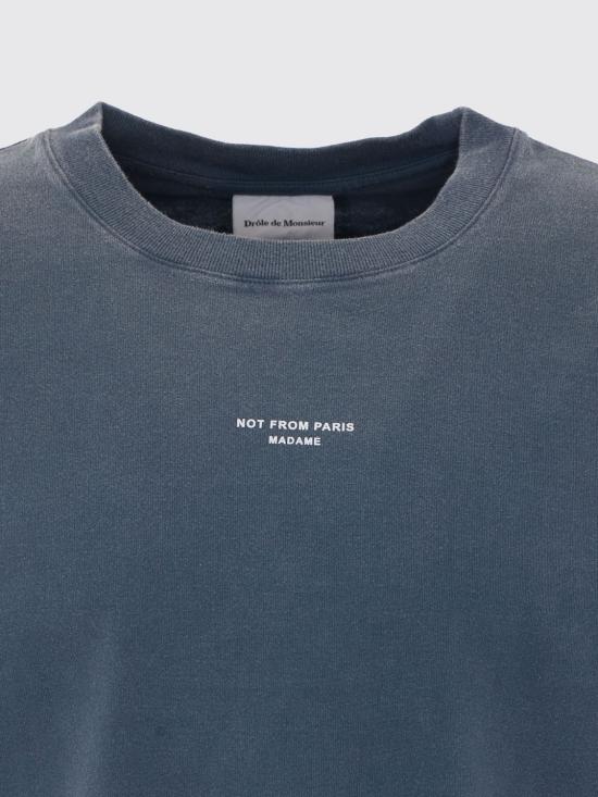 26FW 드롤드무슈 반팔 티셔츠 TS202CO248 DGR Grey - DROLE DE MONSIEUR