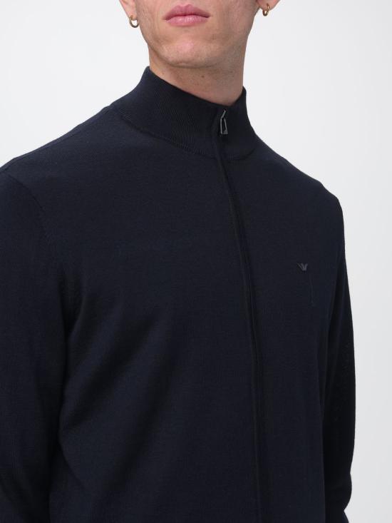 26FW 엠포리오 아르마니 집업 니트 EM004379AF23421 UB118 Blue - EMPORIO ARMANI