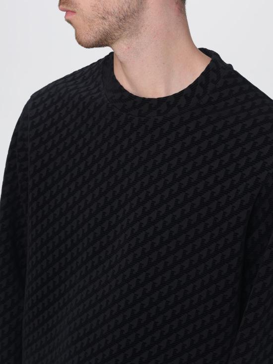26FW 엠포리오 아르마니 긴팔 티셔츠 EM006874AF10013 FC375 Black - EMPORIO ARMANI