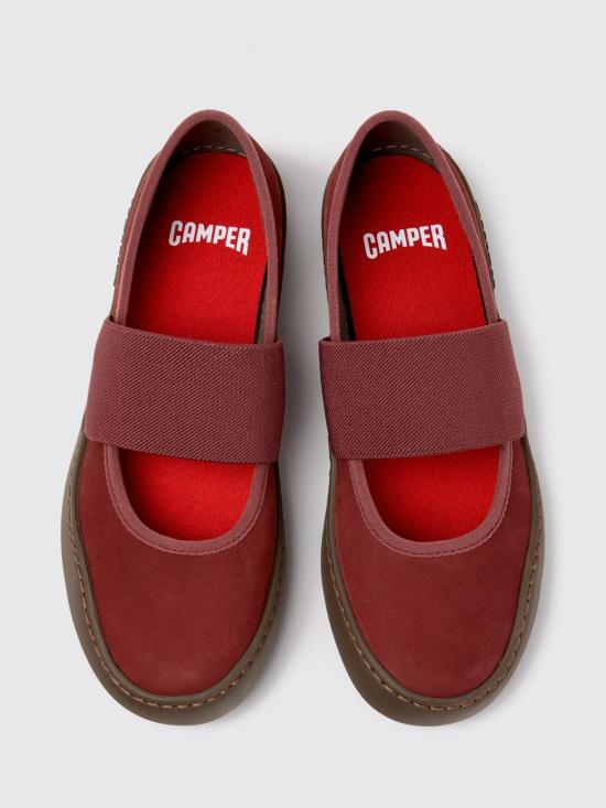26FW 캠퍼 플랫 슈즈 K201838 005 PEU TOURING 0 Burgundy - CAMPER