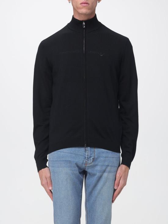 26FW 엠포리오 아르마니 집업 니트 EM004379AF23421 UC001 Black