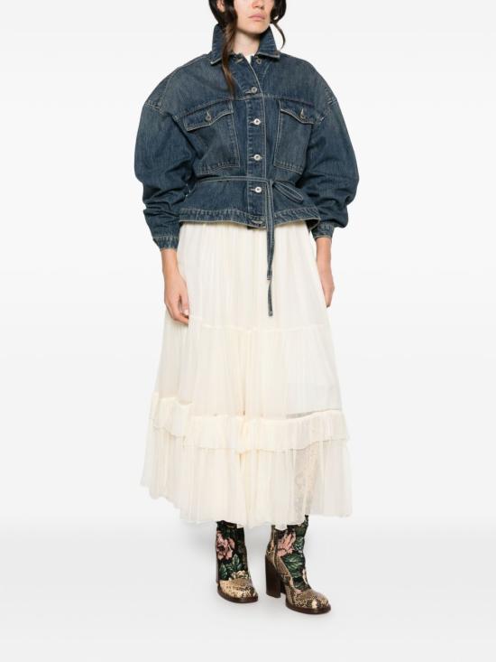 26FW 끌로에 미디 스커트 CH26WJU20001 114 WHITE - CHLOE