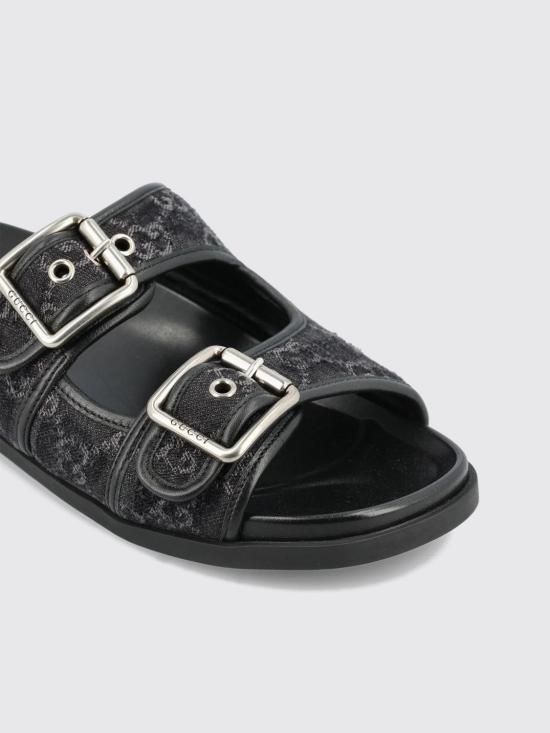 26FW 구찌 버클 슬라이드 샌들 831830FAFPY 8473 Black - GUCCI