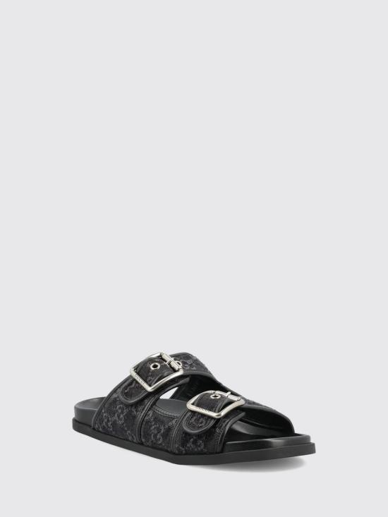 26FW 구찌 버클 슬라이드 샌들 831830FAFPY 8473 Black - GUCCI
