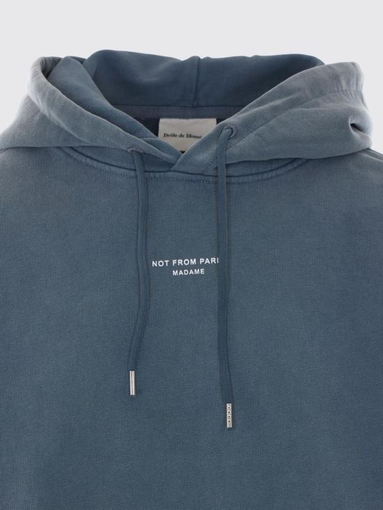 26FW 드롤드무슈 긴팔 티셔츠 PERMHO161CO127 DGR Blue 1 - DROLE DE MONSIEUR